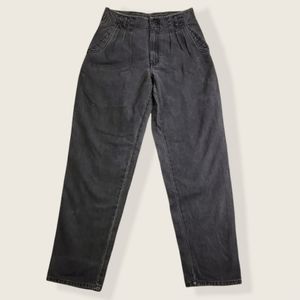 Vintage Zeppelin High Rise Pleated Front Denim Jeans with Studs Women's Size 32